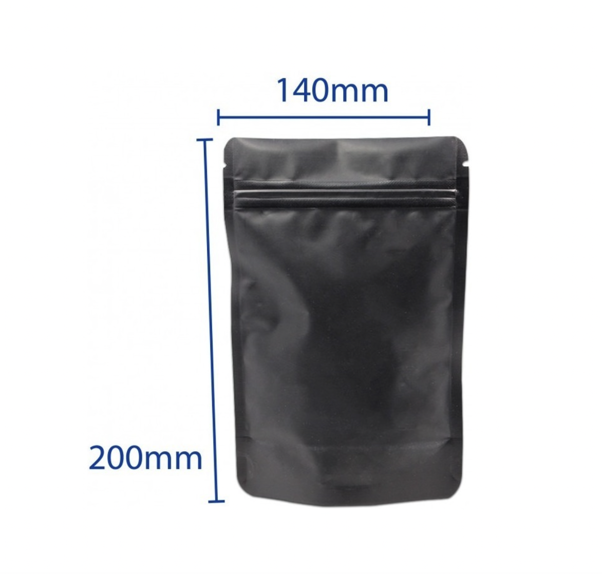 Doypack 50 Bolsas Negras Metal 14x20cms. Agronewen