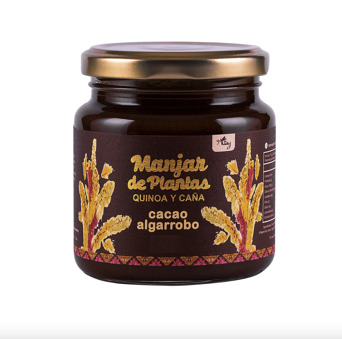 Manjar de Plantas Quinoa Caña Cacao y Algarrobo 450g. Vegano Nitay
