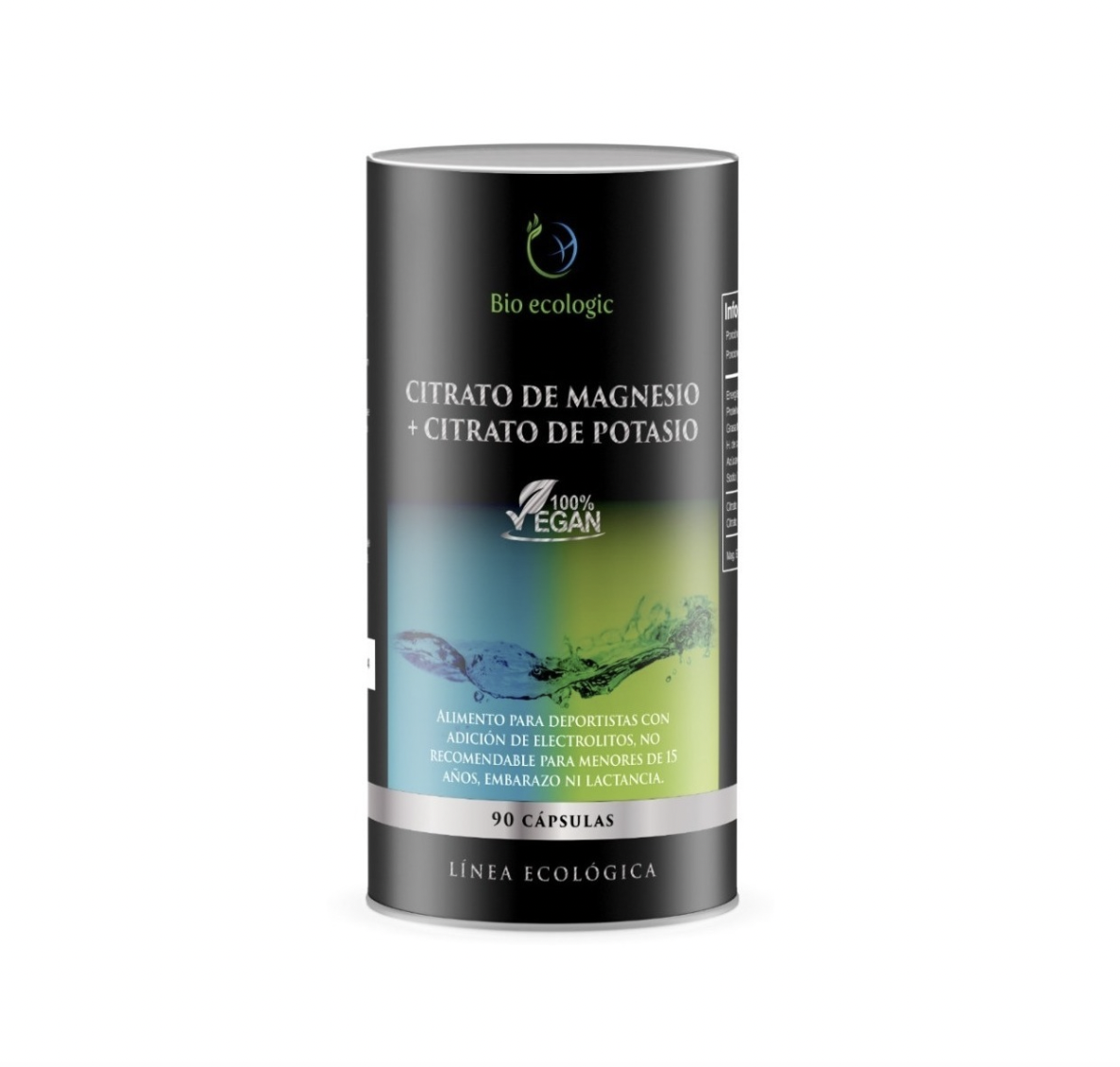 Citratos de Magnesio y Potasio Tarro 90 Cápsulas Suplemento Deportivo Zeo Sport