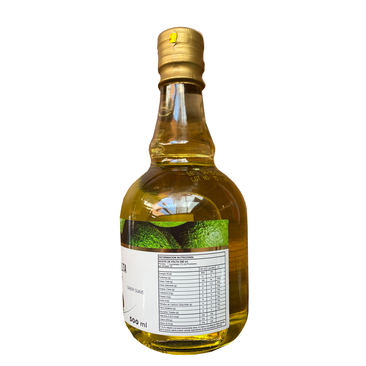 Aceite de Palta Calidad Premium Sabor Suave 500ml. BOrganic - Image 2