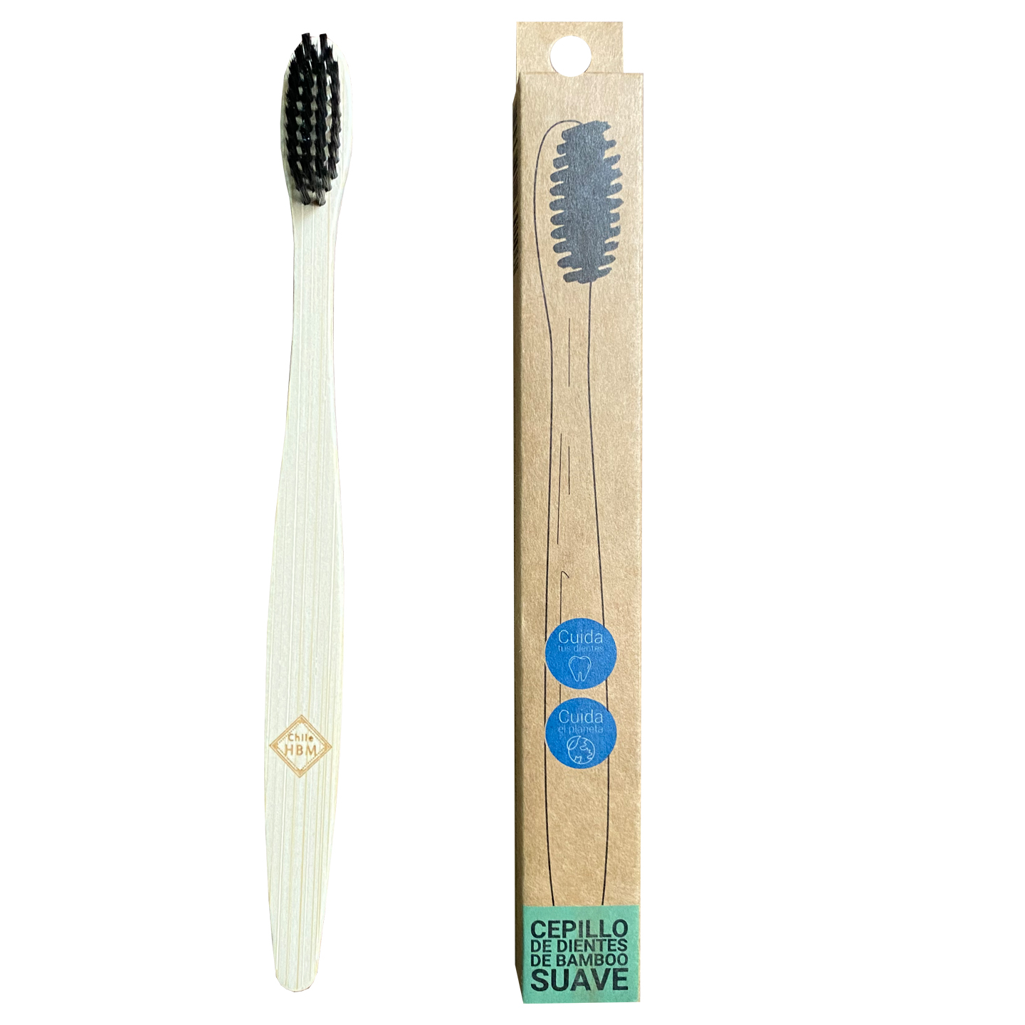 Cepillo Dental Bamboo Suave Biodegradable HBM