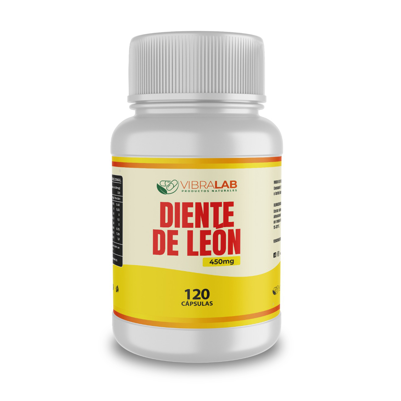 Diente de León 120 Cápsulas 450mg. Vibralab