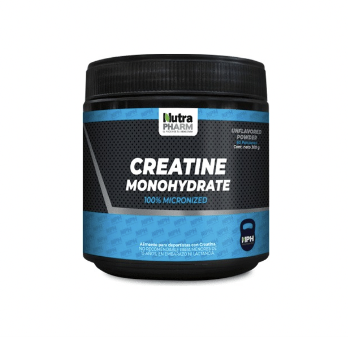 Creatina Monohidratada 300g. Suplemento Deportivo Nutra Pharm