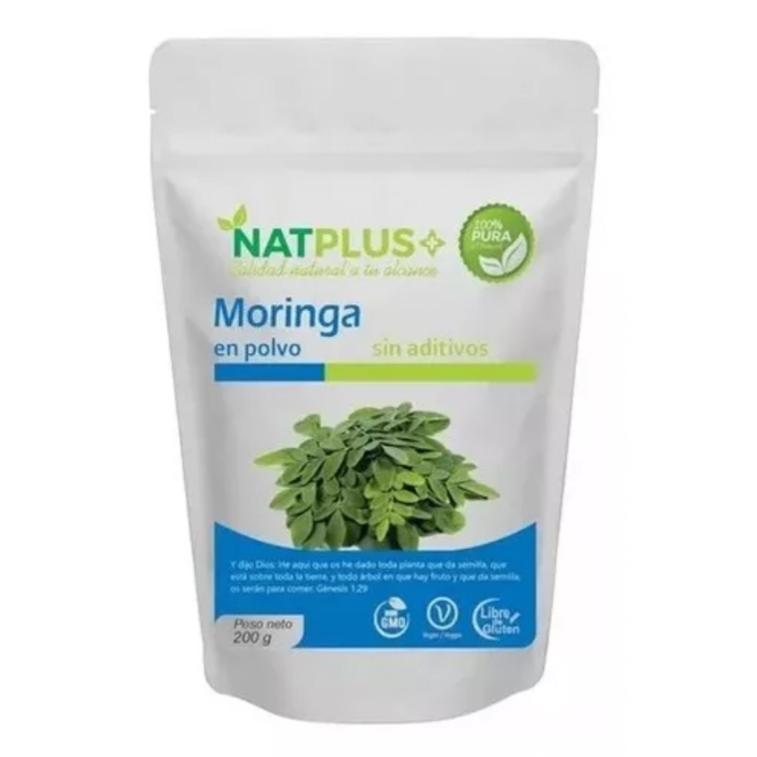 Moringa Polvo sin Aditivos 200g. NatPlus