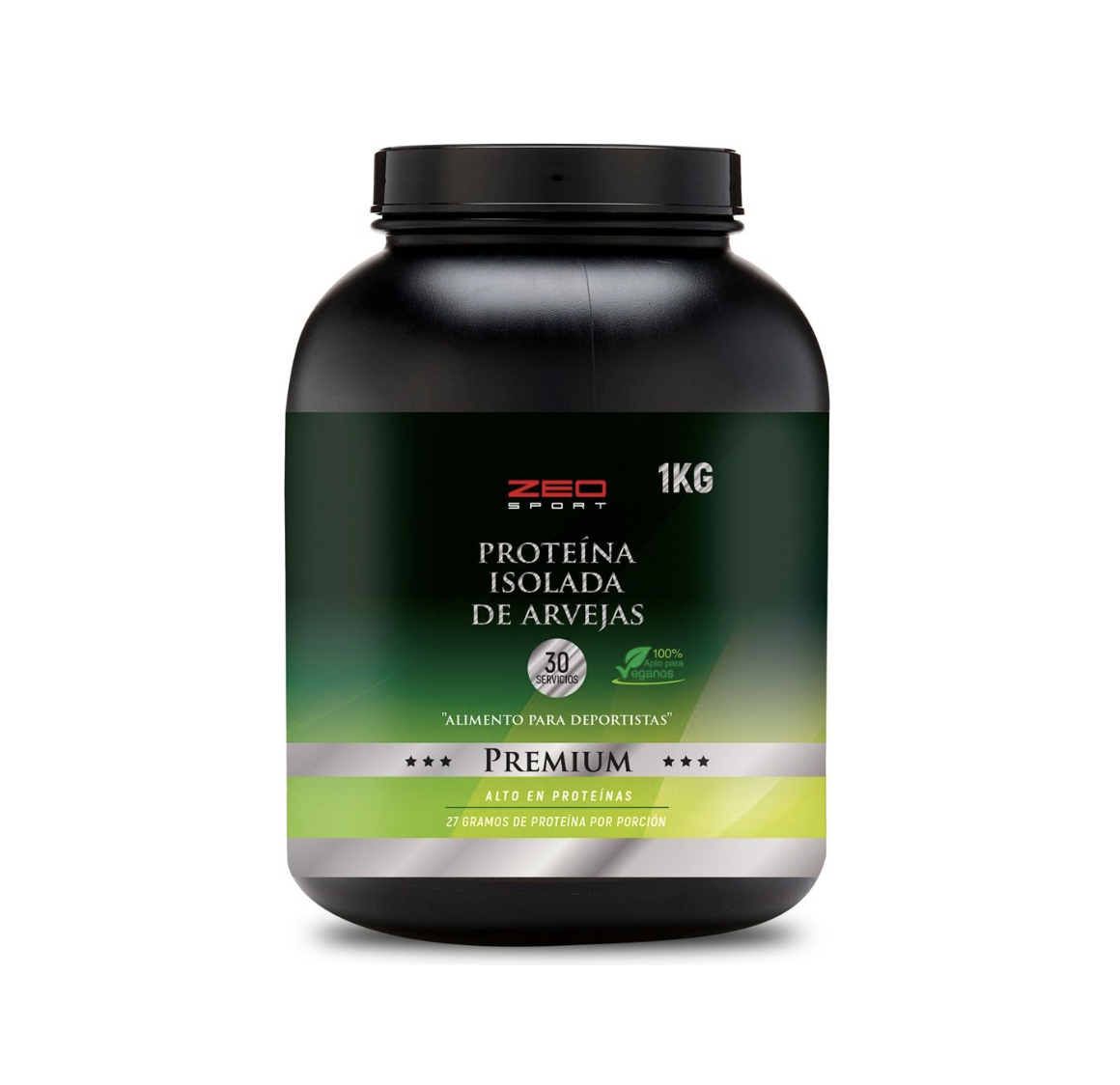 Proteina Isolada de Arvejas Polvo 1Kg. Premium Zeo Sport
