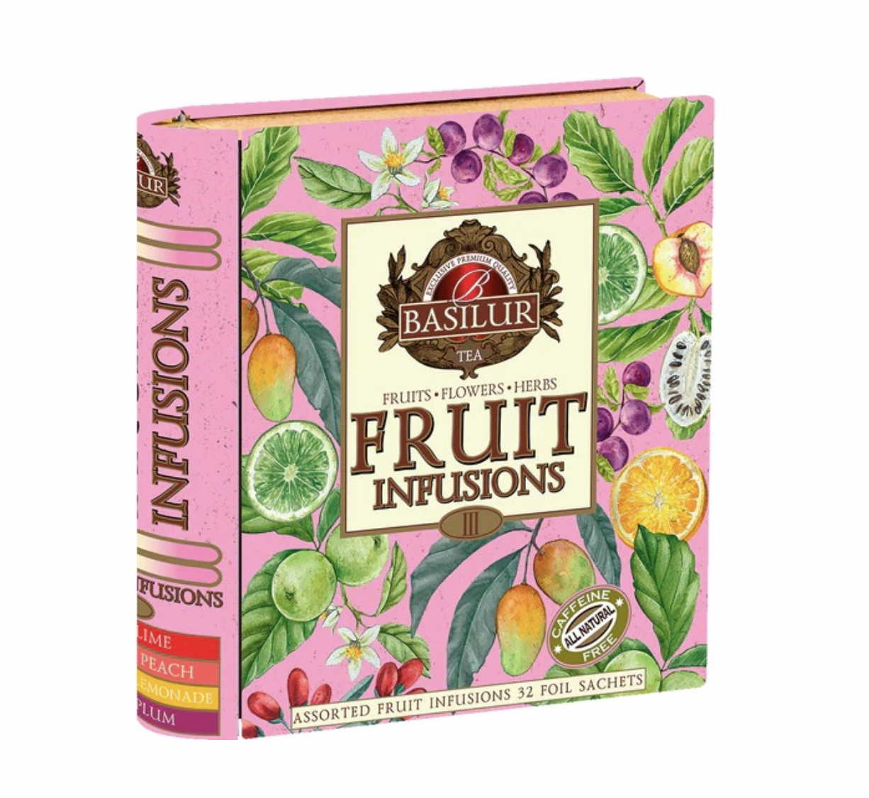 Infusiones Frutales + Caja Metalica 32 Sachets Basilur