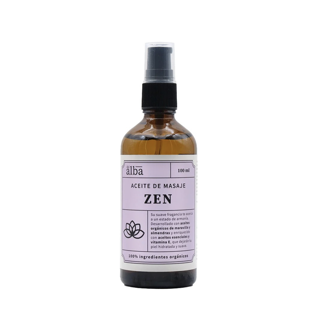 Aceite Para Masajes Zen Relajación 100ml. Apicola del Alba