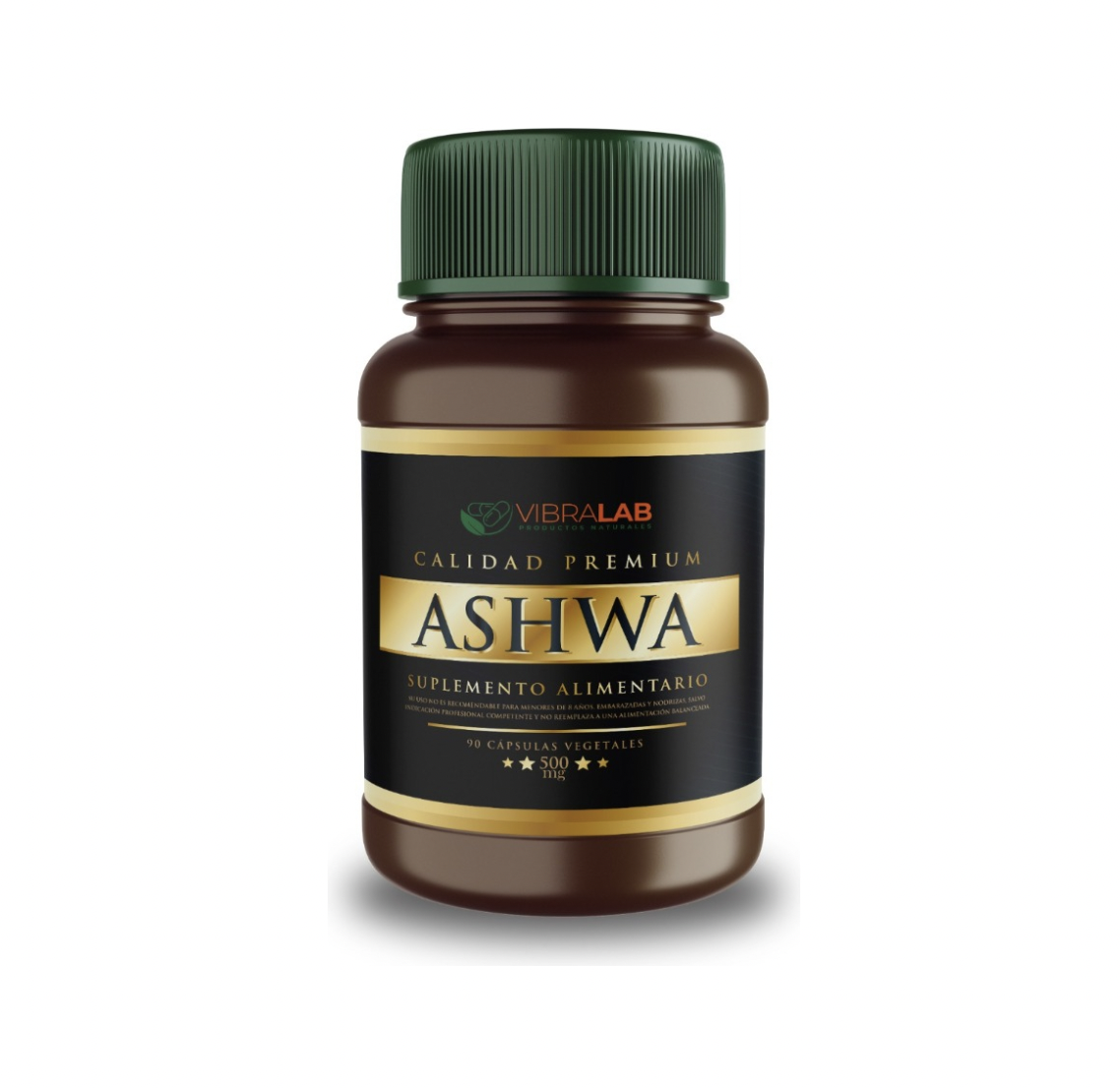 Ashwa Ashwagandha Premium Suplemento Deportivo 90 Cápsulas Vibralab