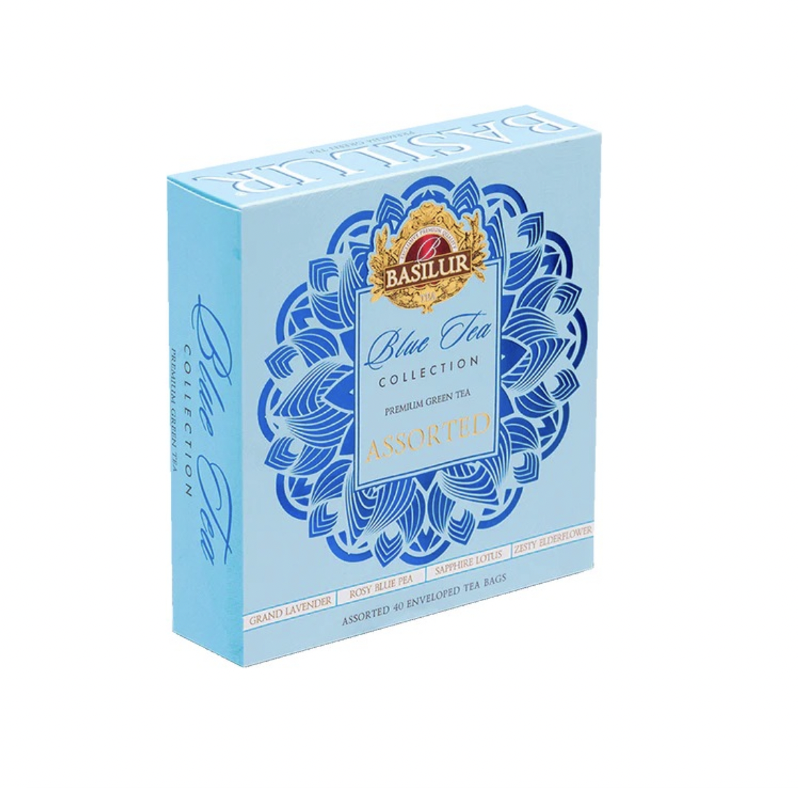 Té Blue Tea Premium Assorted 40 Bolsitas Green Tea Collection Basilur - Image 2