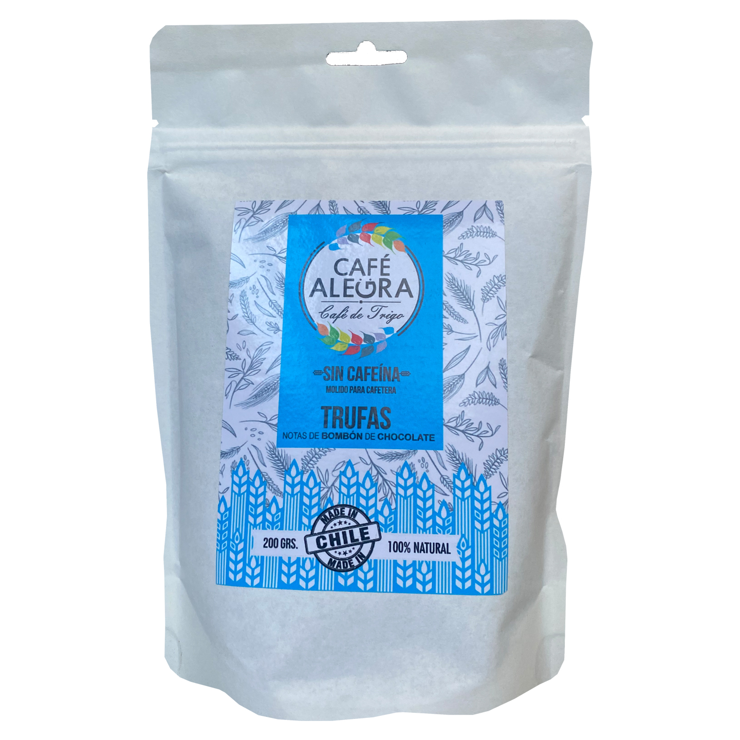 Café de Trigo sin Cafeína Sabor Trufas 200g. Alegra Café