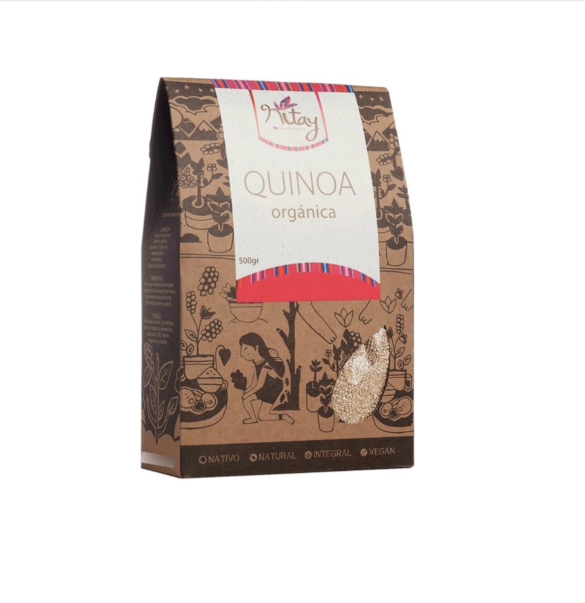 Quinoa Blanca Orgánica 500g. Vegana Nitay