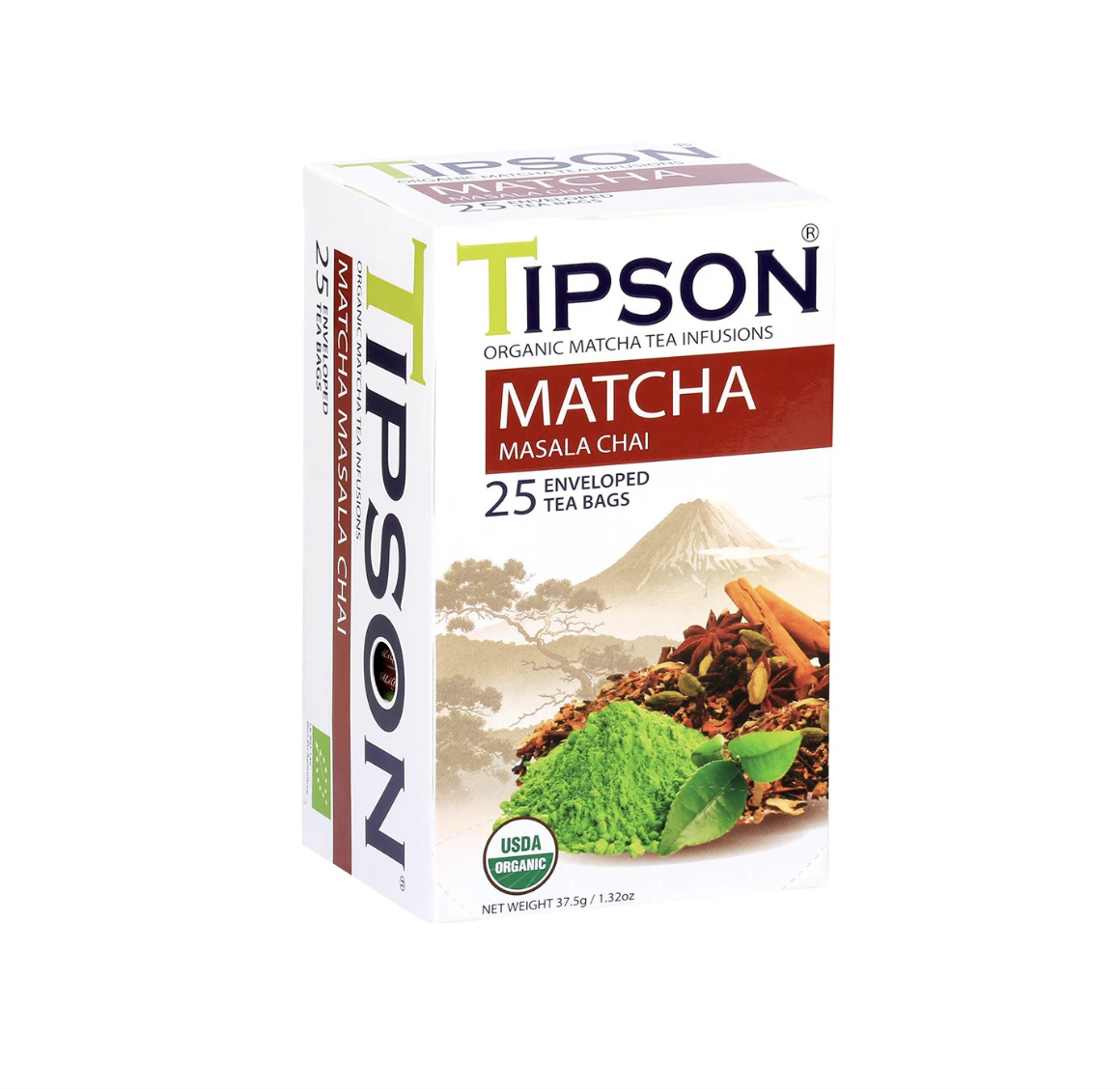 Té Matcha Chai Orgánico 25 Bolsitas Tipson