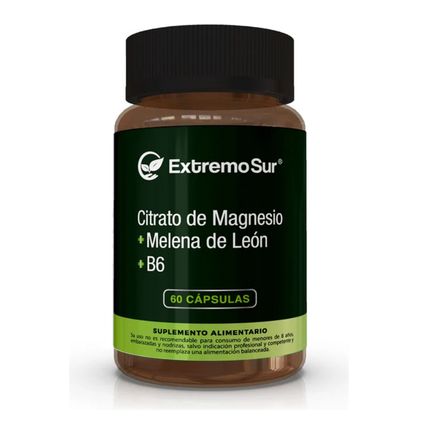 Citrato de Magnesio + Melena de León + B6 60 Cápsulas Extremo Sur