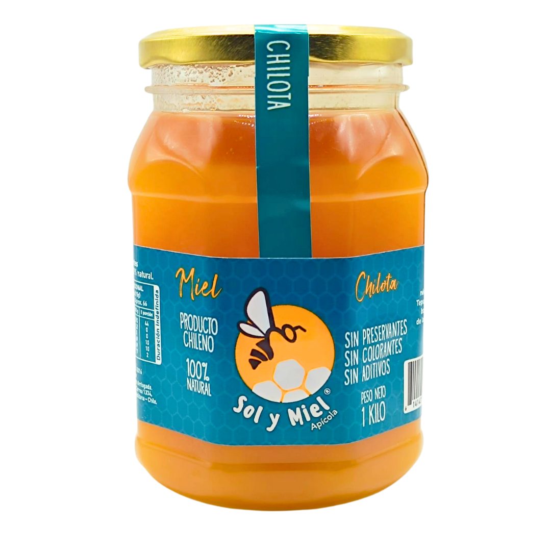 Miel Multifloral Chilota 100% Pura 1kl Sol Y Miel.